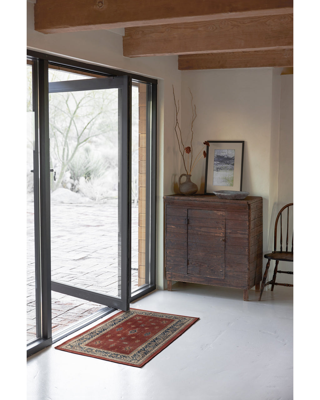 Verena Amber Red Flatwoven Rug