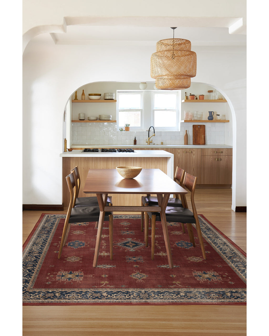 Verena Amber Red Flatwoven Rug