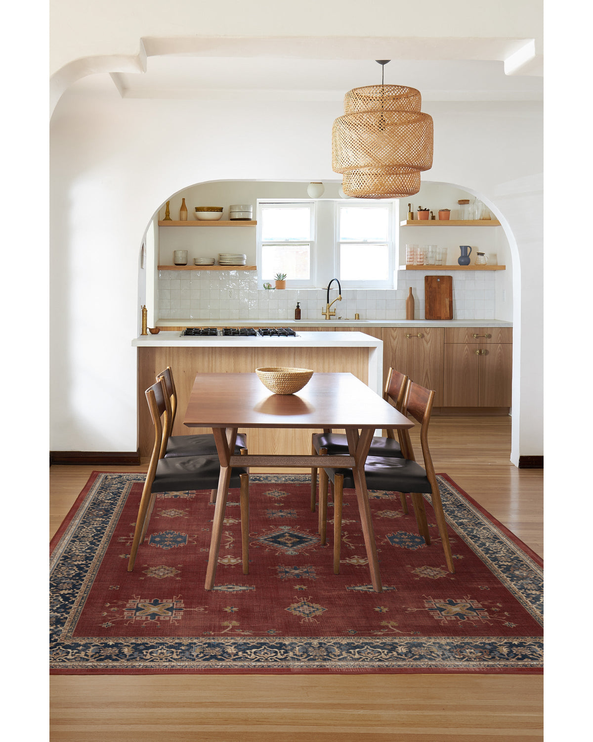 Verena Amber Red Flatwoven Rug