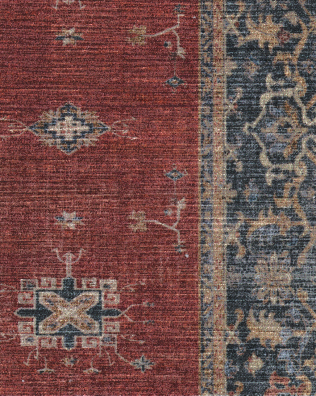 Verena Amber Red Flatwoven Rug