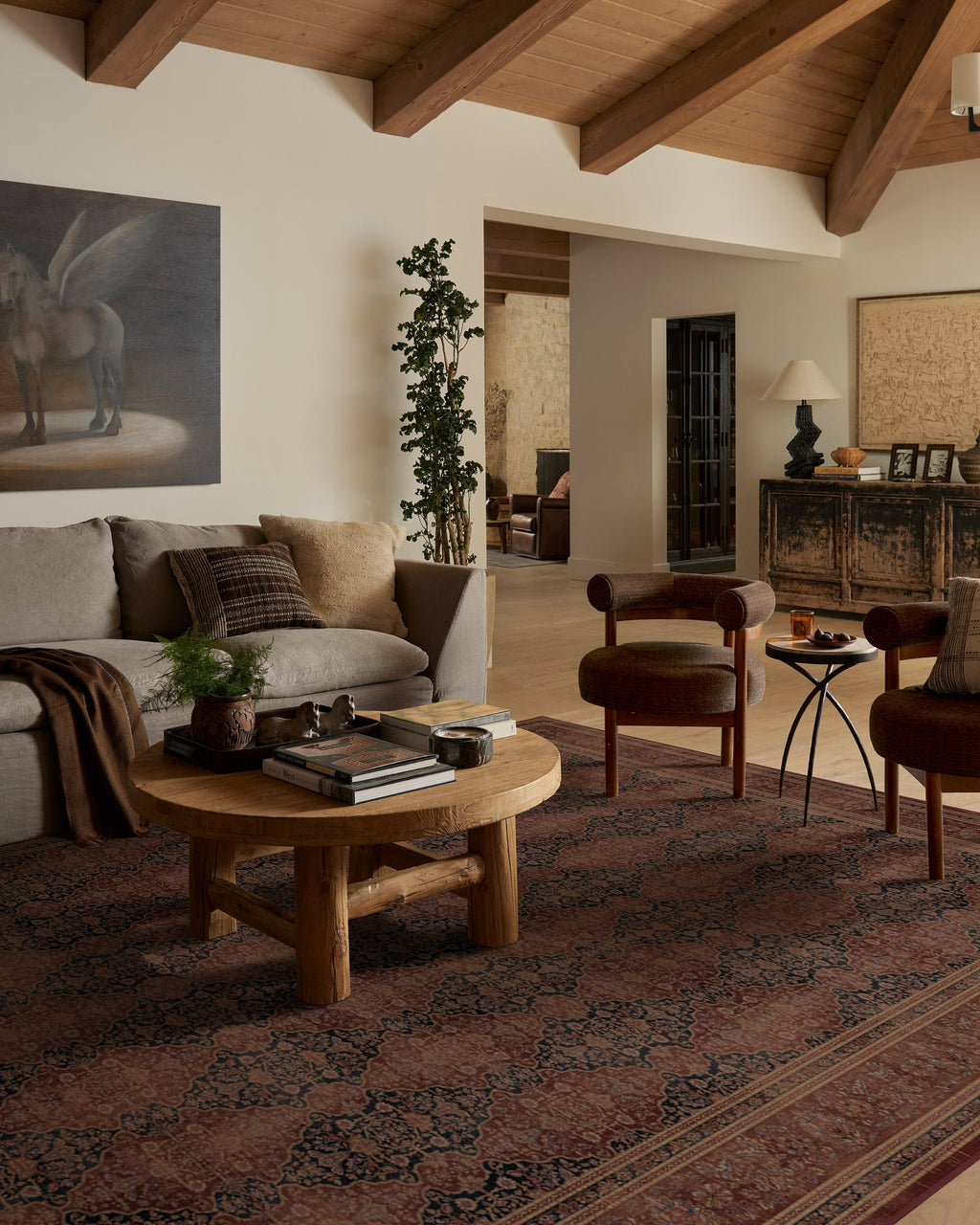 Vesper Amber Red Rug