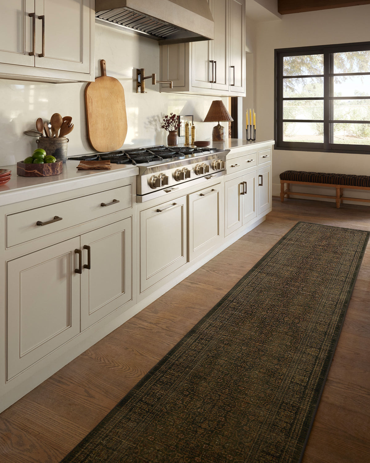 Vesper Olive & Gold Flatwoven Rug