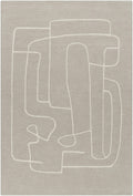 Vatsa Gray Abstract Area Rug