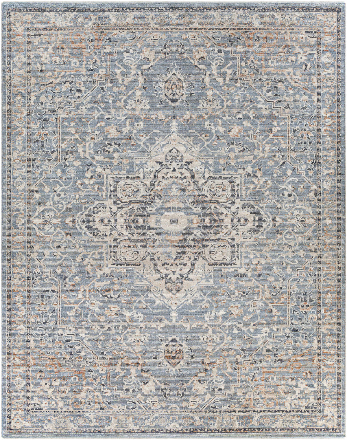 Buguey Cream&Blue Area Rug - Clearance