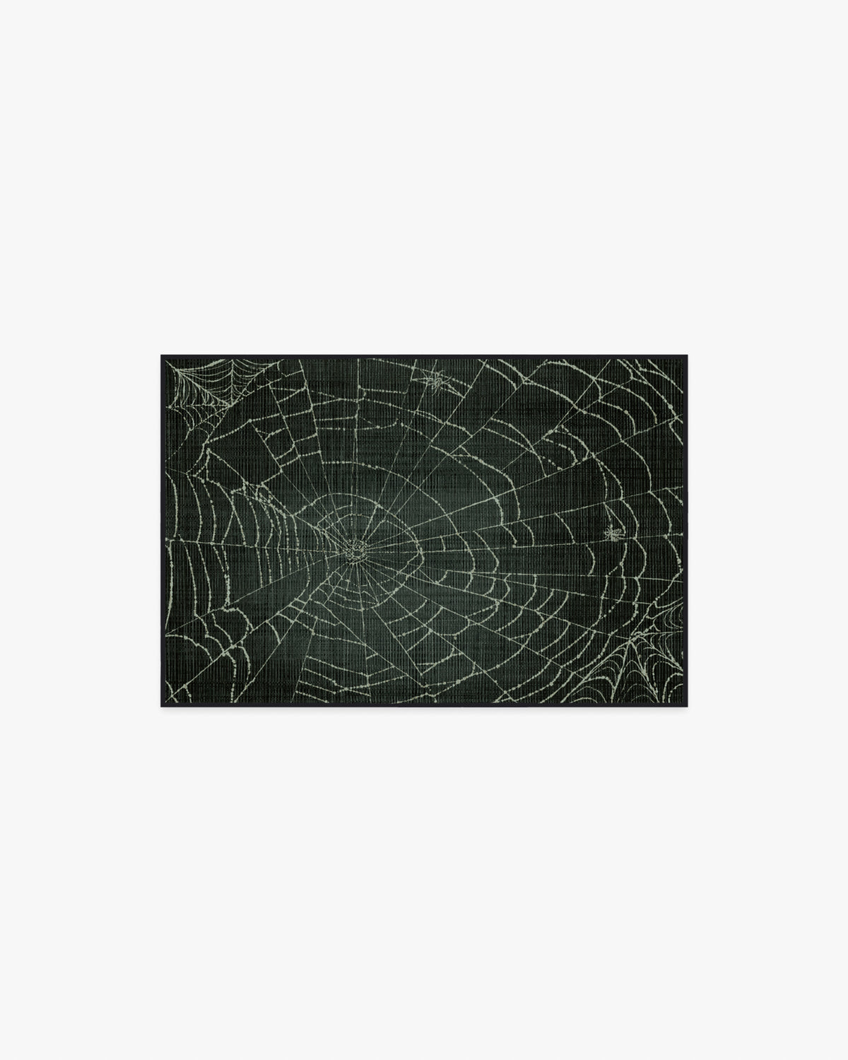 Web Soft Black Flatwoven Rug