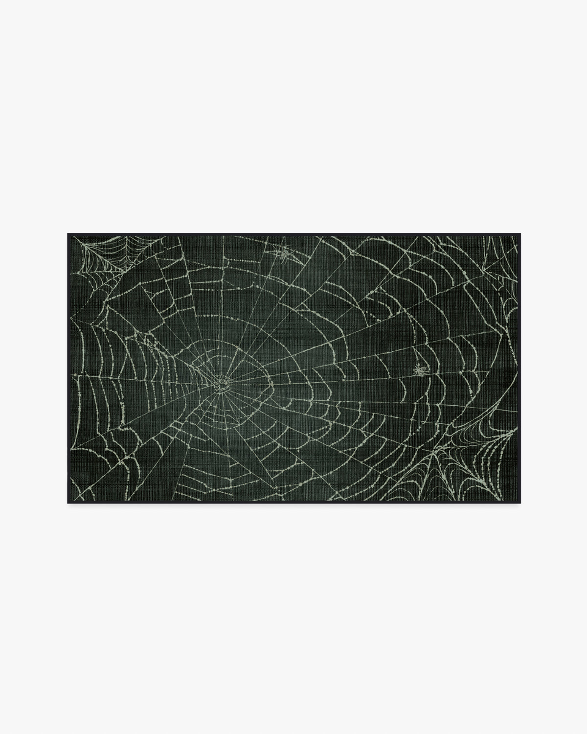 Web Soft Black Flatwoven Rug