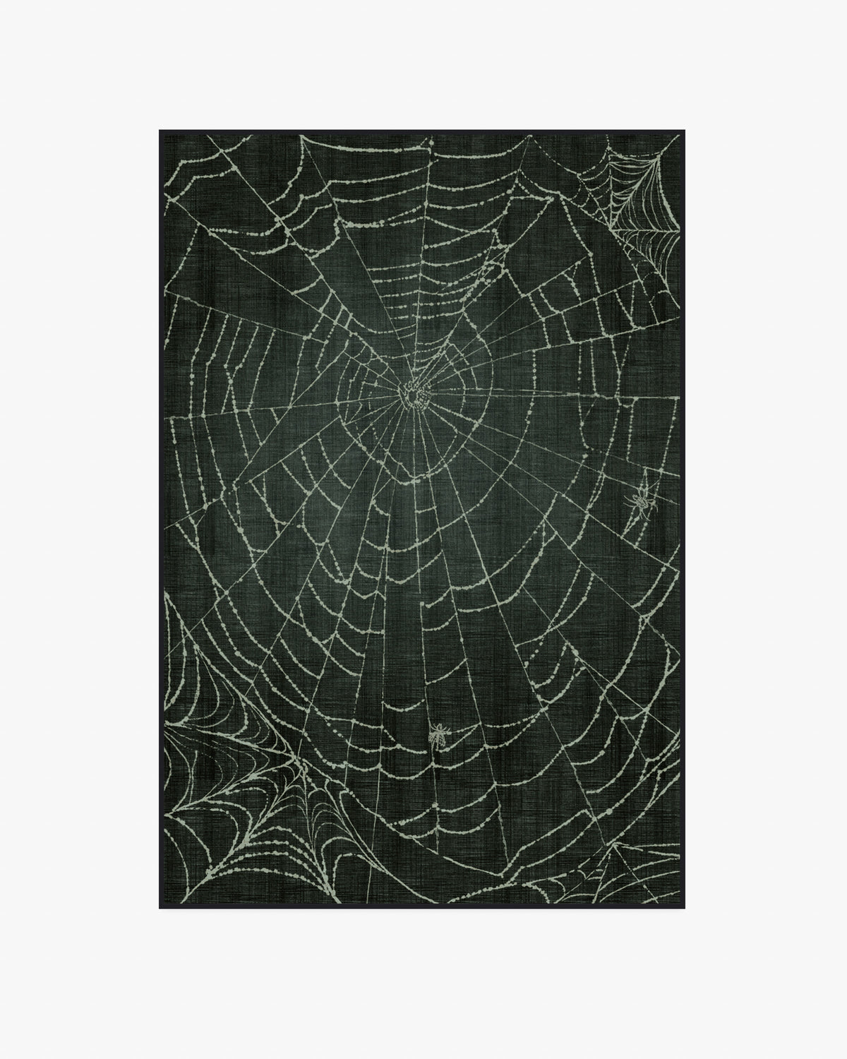 Web Soft Black Flatwoven Rug