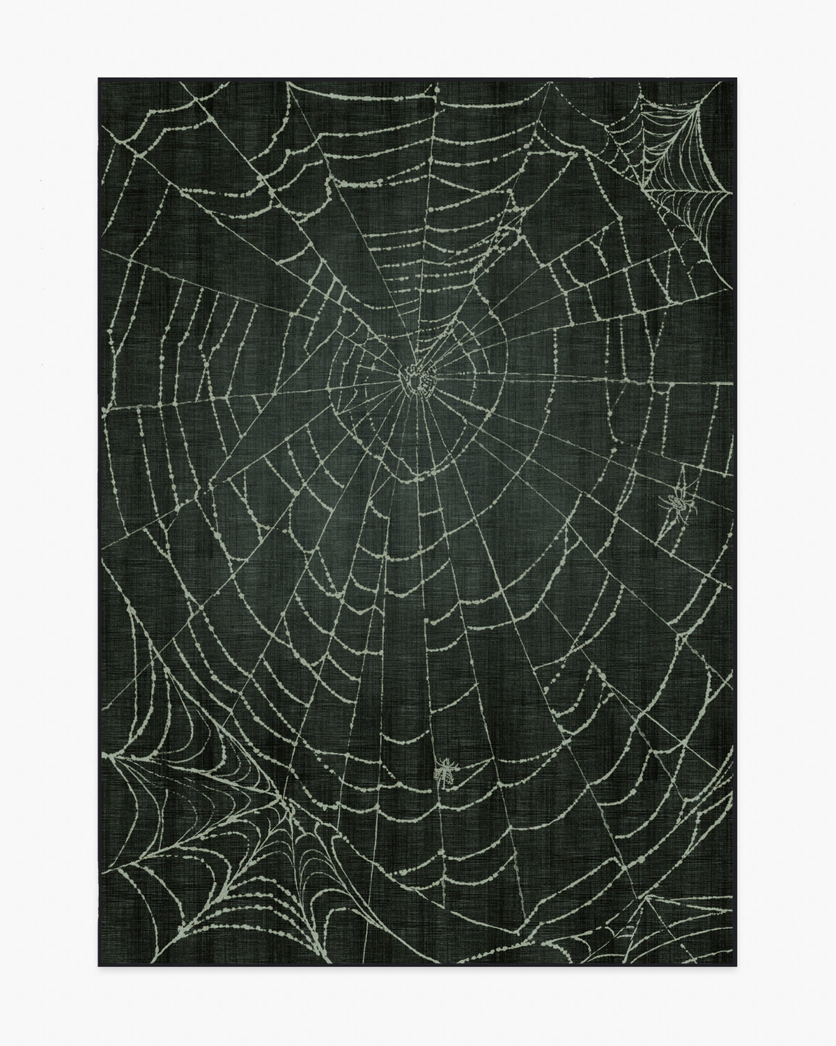 Web Soft Black Flatwoven Rug