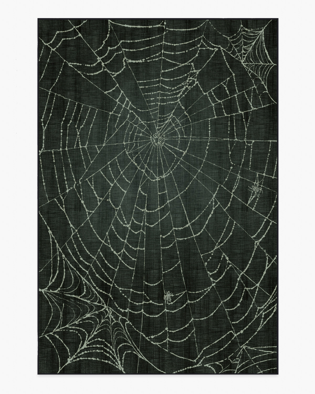 Web Soft Black Flatwoven Rug