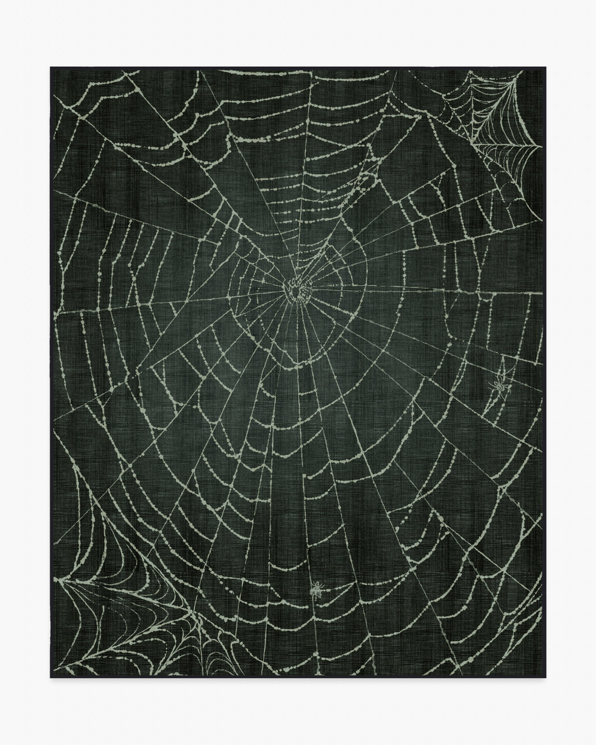 Web Soft Black Flatwoven Rug