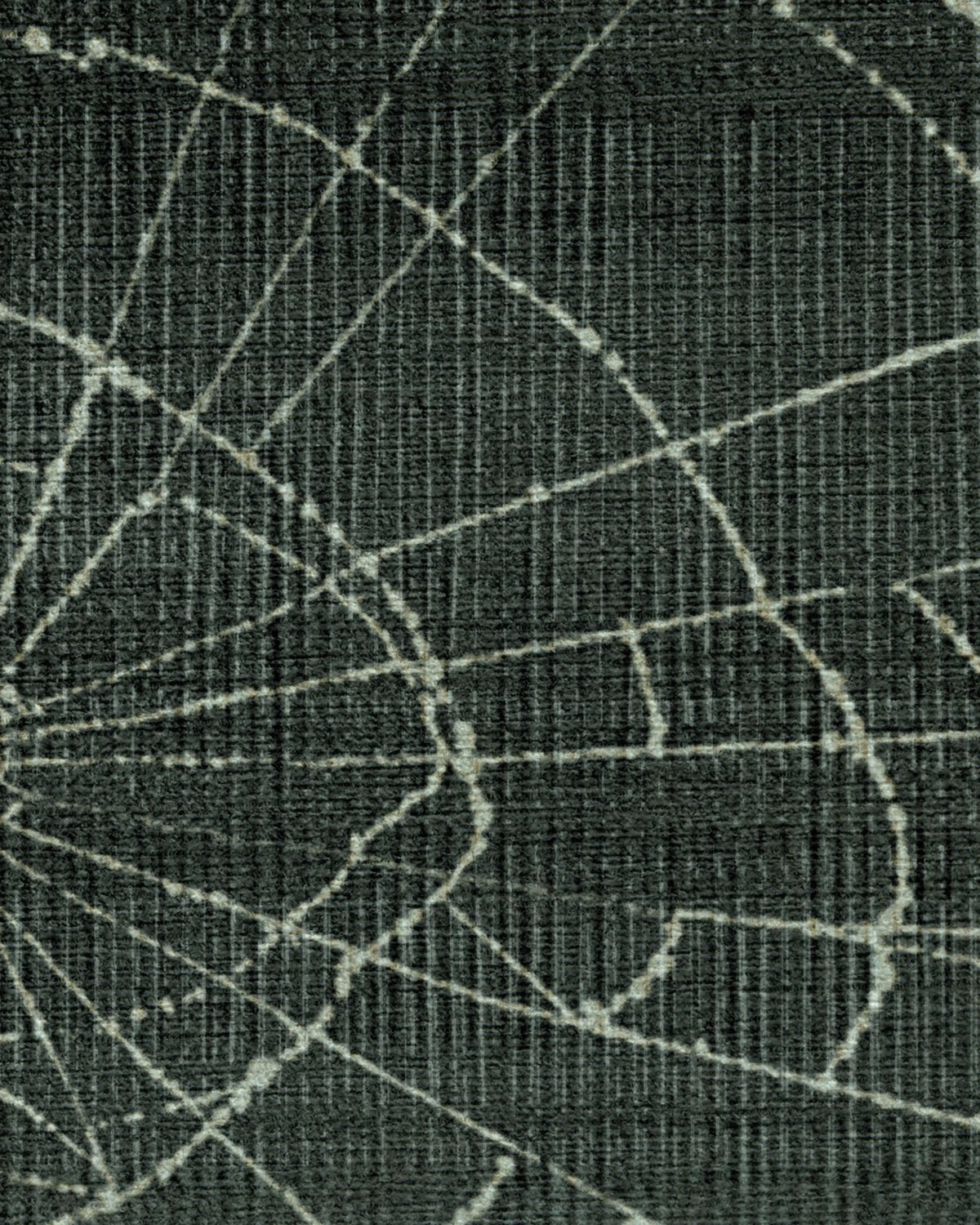 Web Soft Black Flatwoven Rug