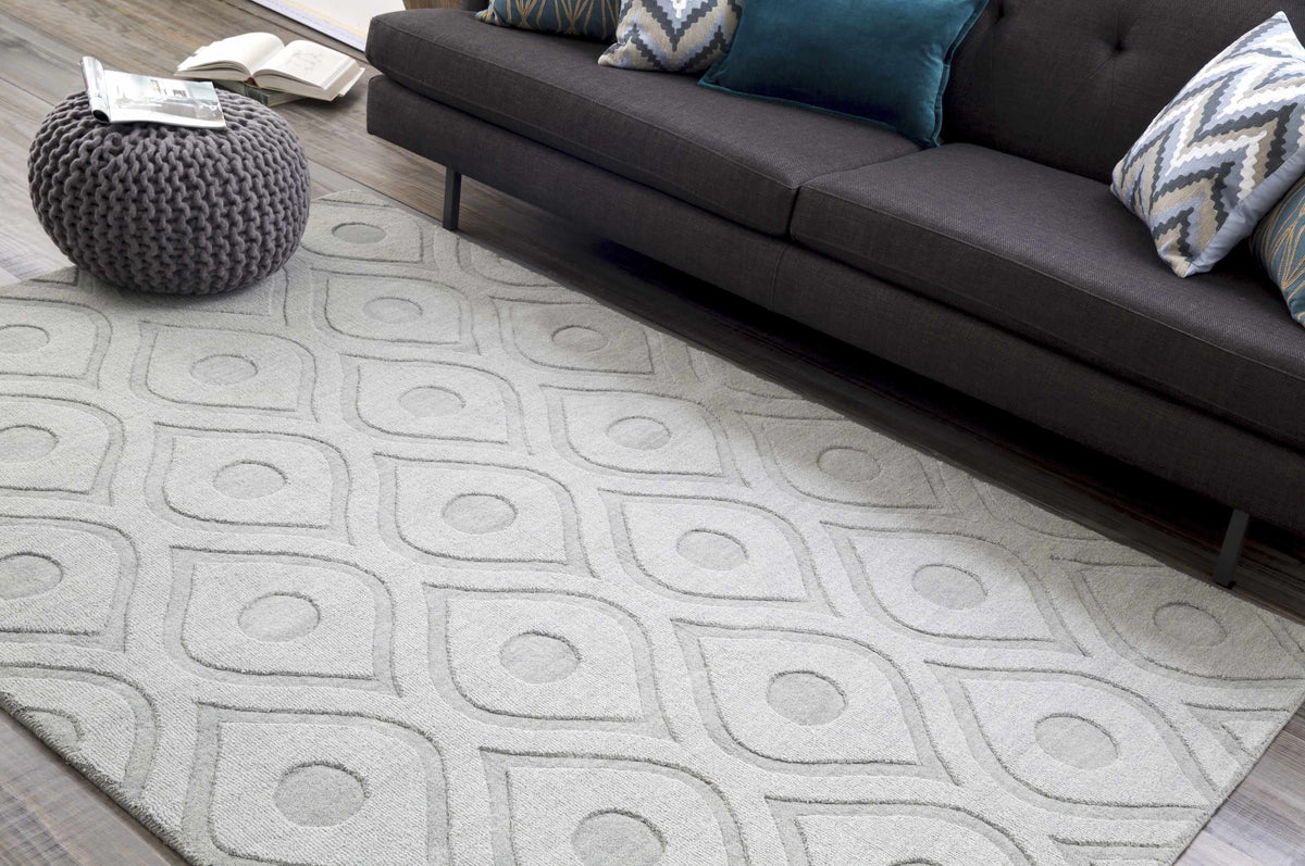 Welaka Eye Pattern Wool Rug - Clearance