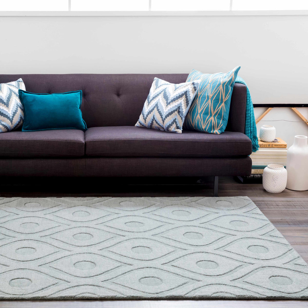 Welaka Eye Pattern Wool Rug - Clearance