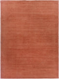 Brockton Solid Orange Wool Rug