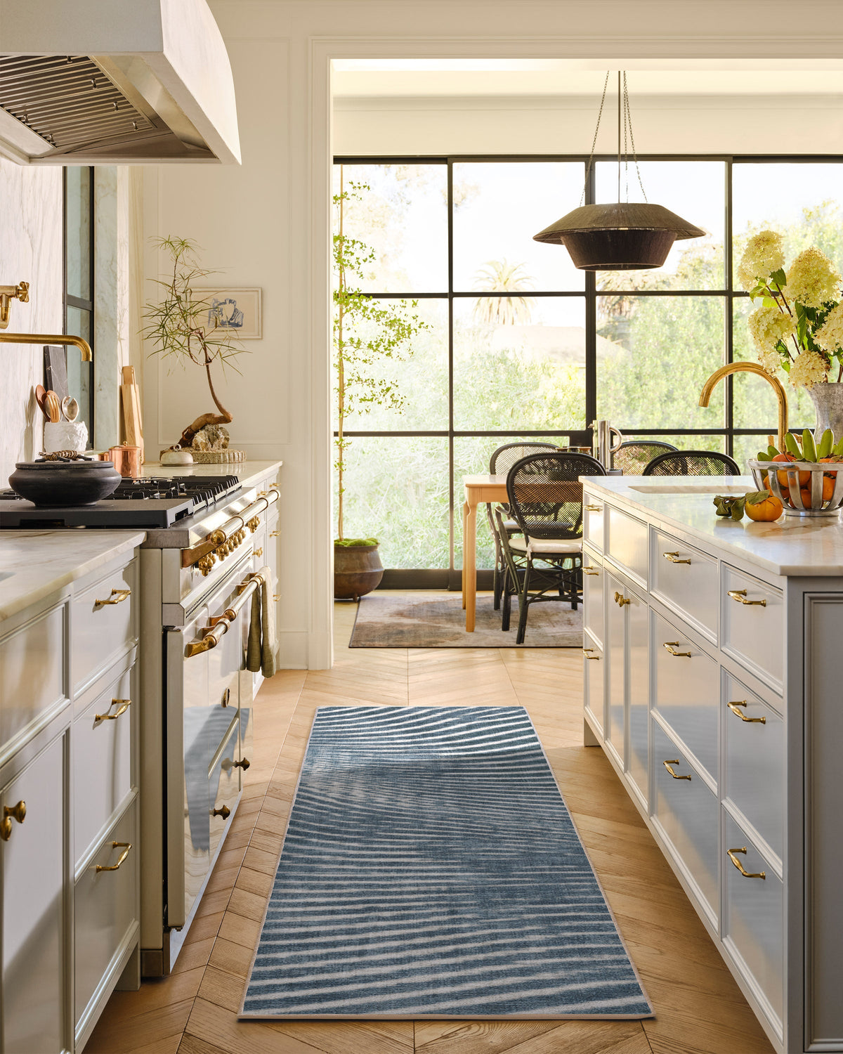 Wesley Blue Flatwoven Rug