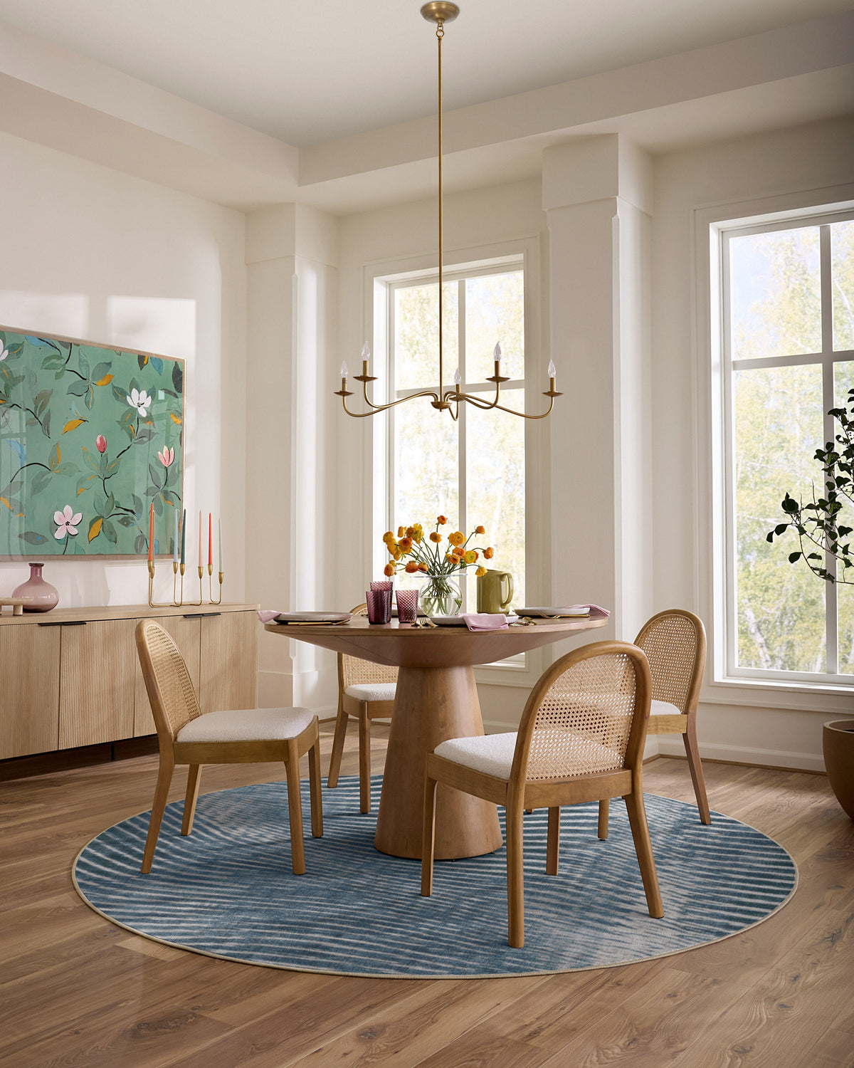 Wesley Blue Flatwoven Rug
