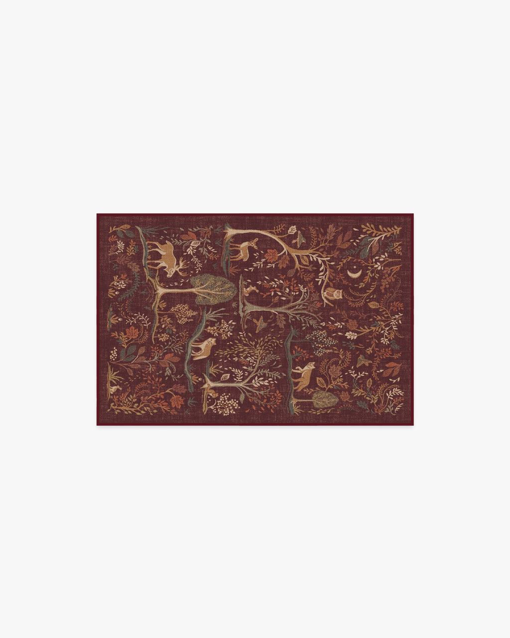 Wilder Burgundy Multicolor Rug