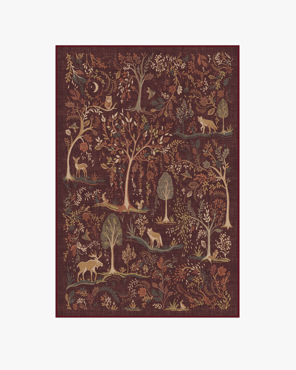 Wilder Burgundy Multicolor Rug