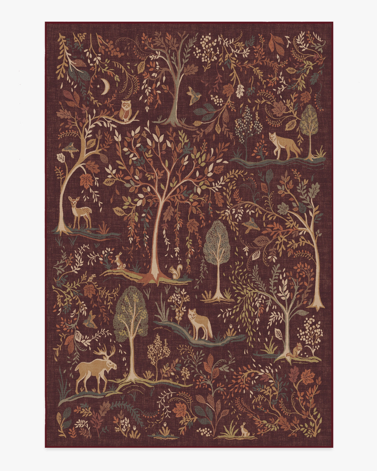 Wilder Burgundy Multicolor Rug