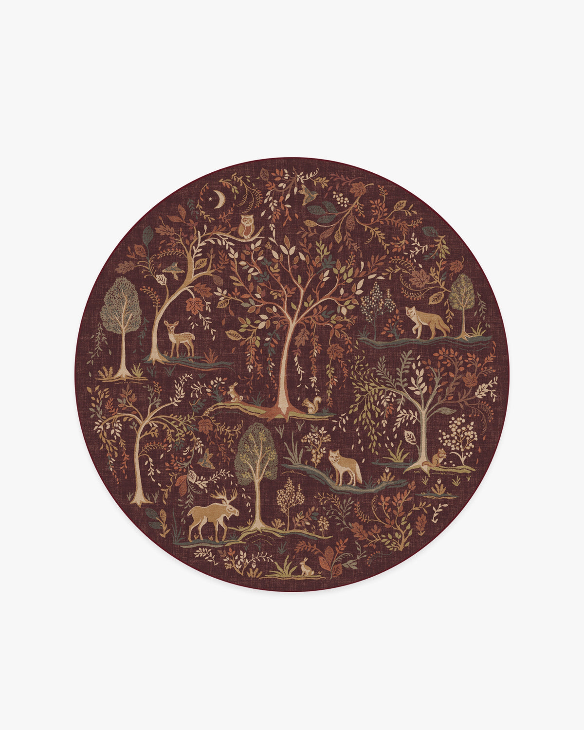 Wilder Burgundy Multicolor Rug
