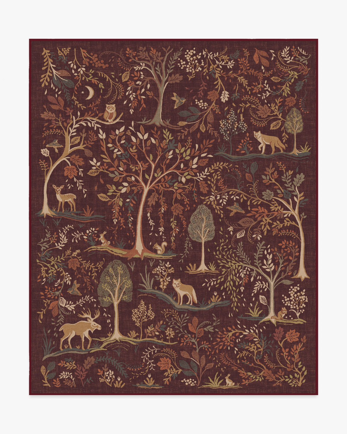 Wilder Burgundy Multicolor Rug