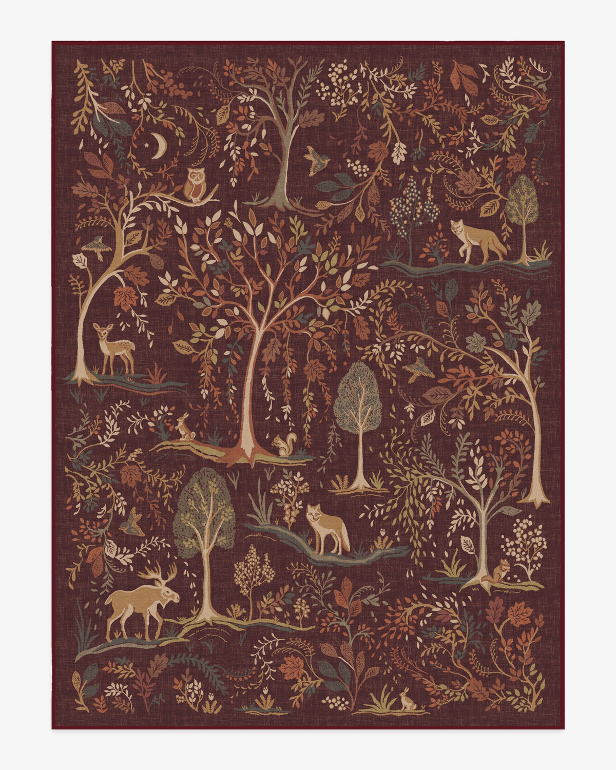 Wilder Burgundy Multicolor Rug