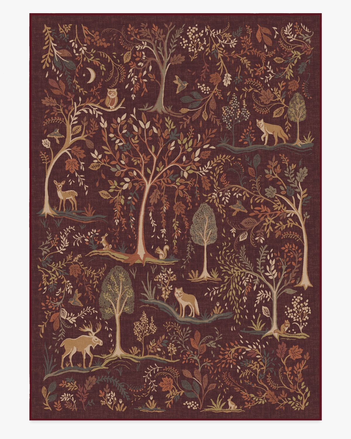 Wilder Burgundy Multicolor Flatwoven Rug