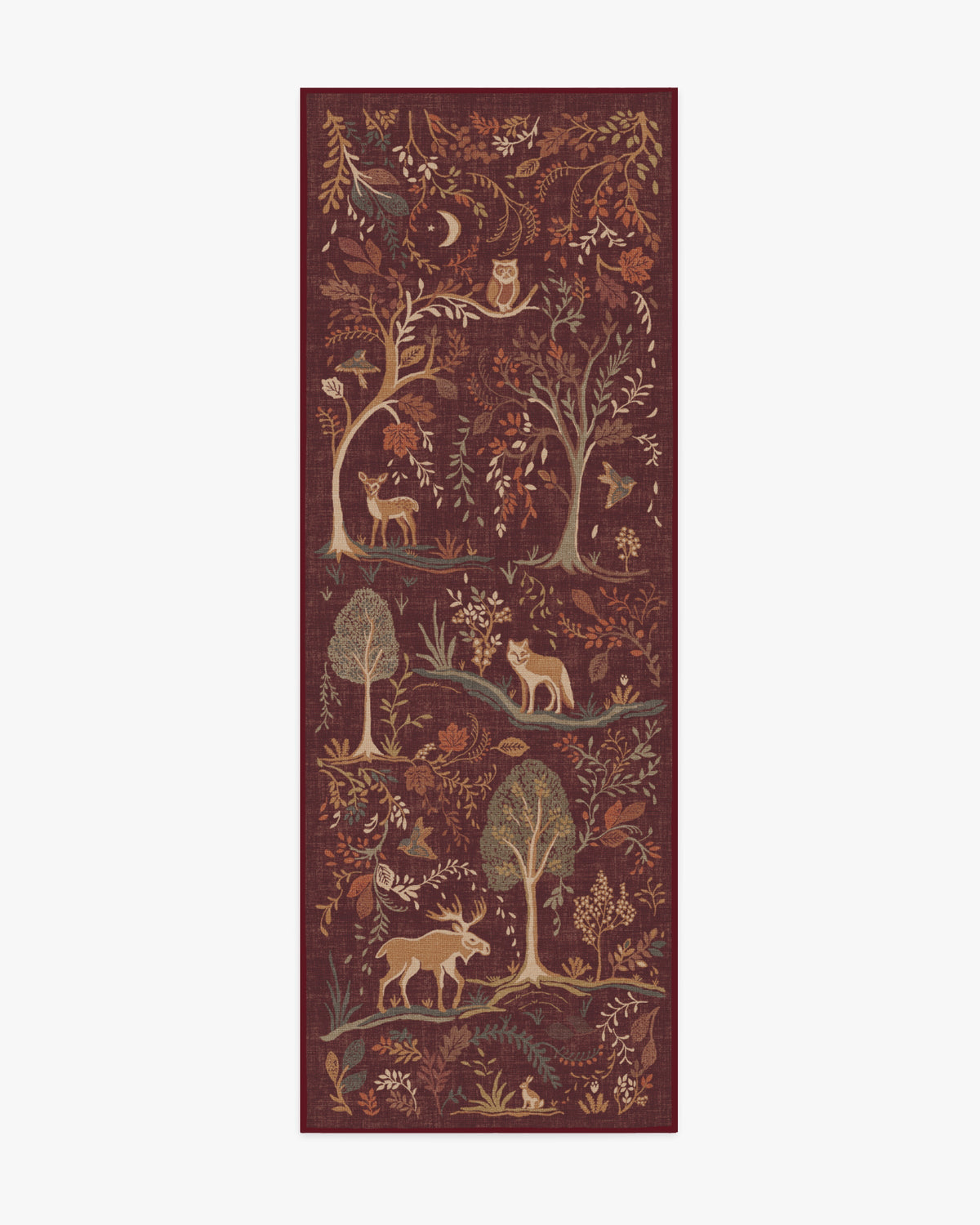 Wilder Burgundy Multicolor Flatwoven Rug