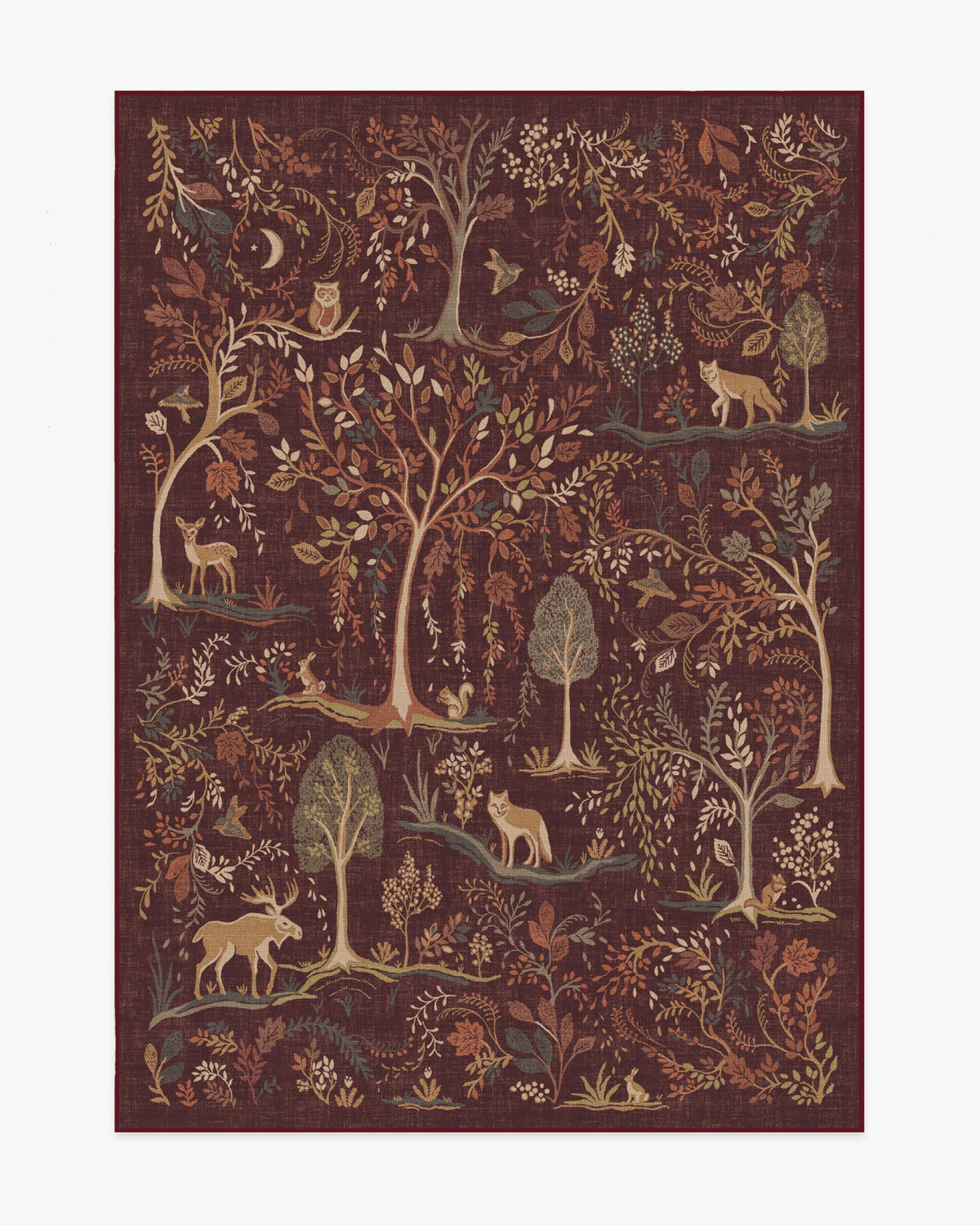 Wilder Burgundy Multicolor Flatwoven Rug