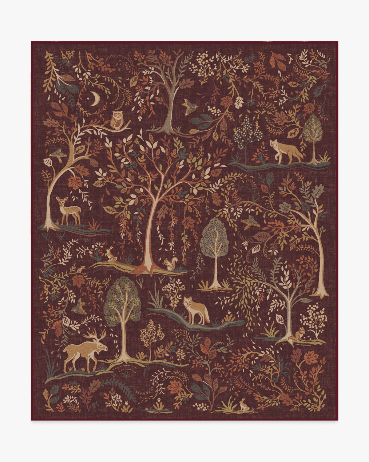 Wilder Burgundy Multicolor Flatwoven Rug