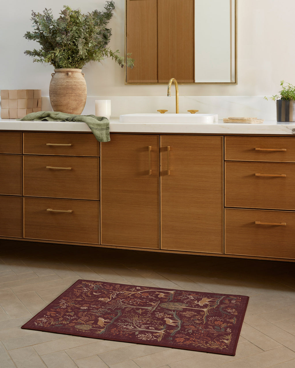 Wilder Burgundy Multicolor Rug