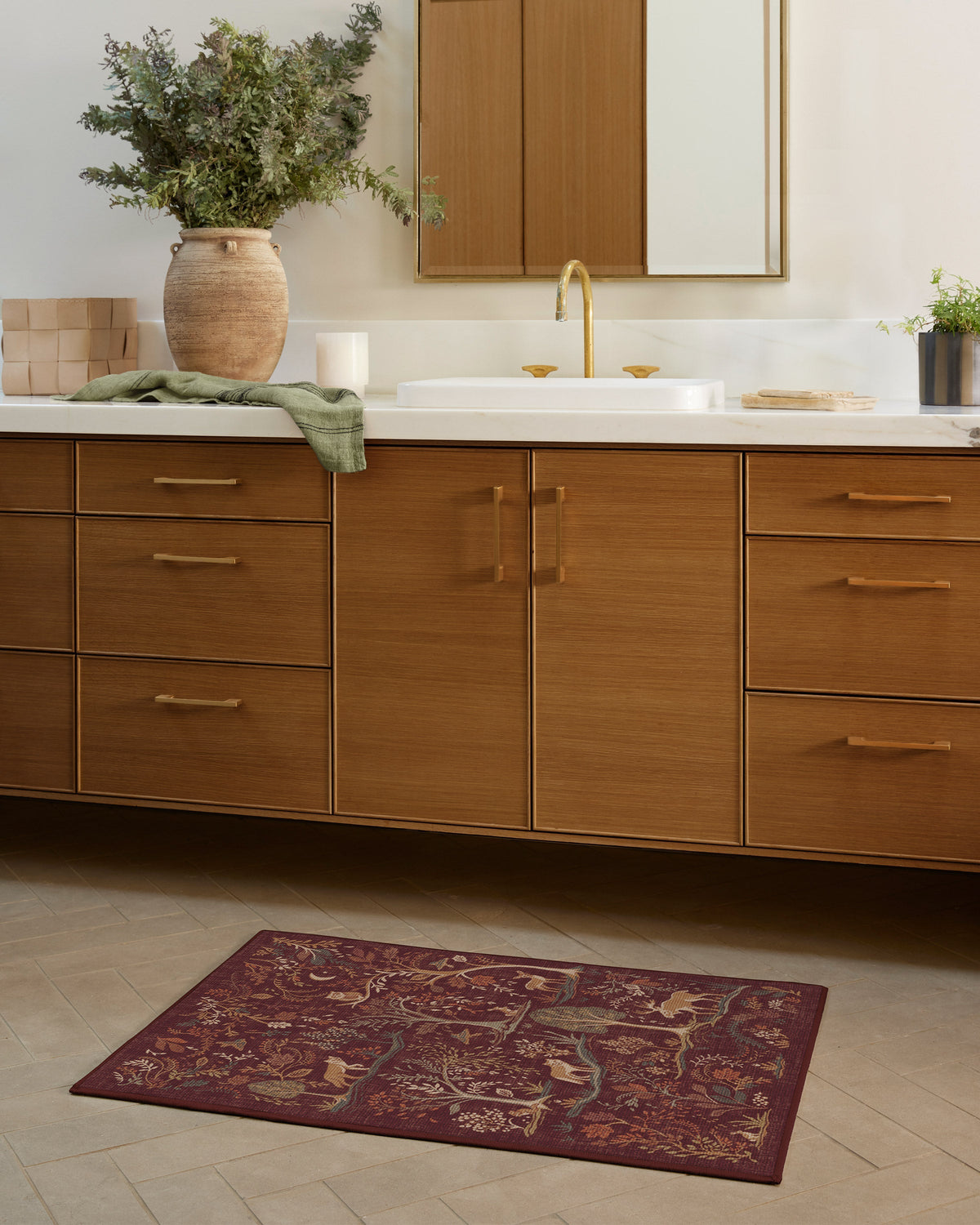 Wilder Burgundy Multicolor Rug