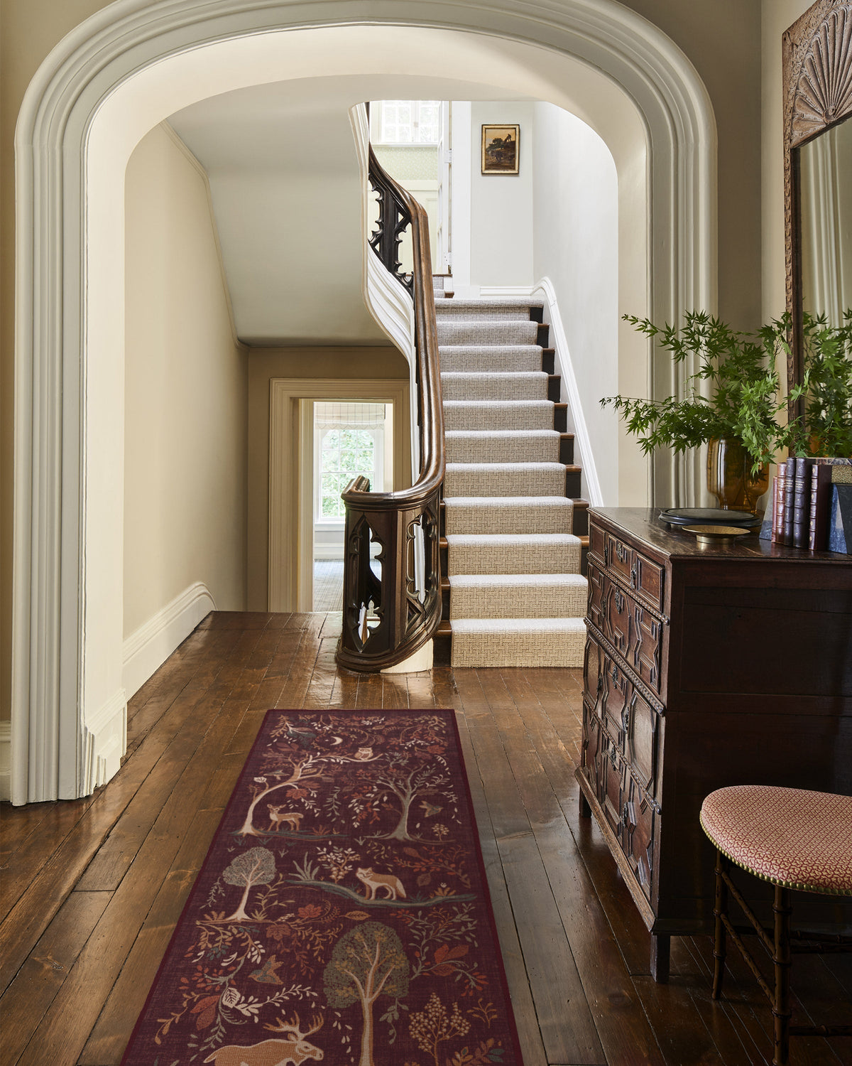 Wilder Burgundy Multicolor Rug
