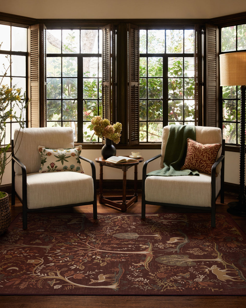 Wilder Burgundy Multicolor Flatwoven Rug
