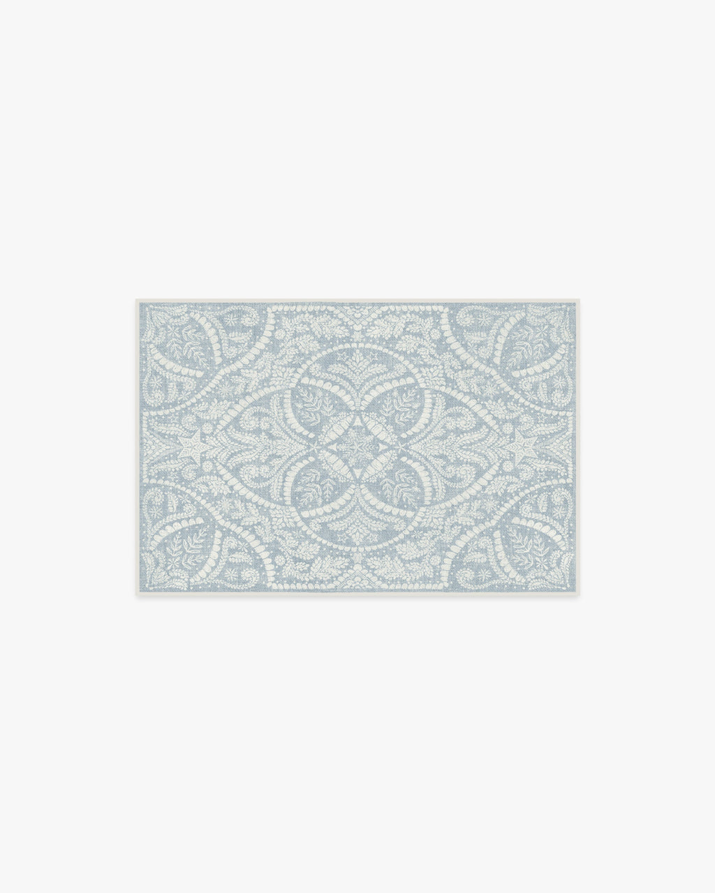 Winter Medallion Dusty Blue Rug