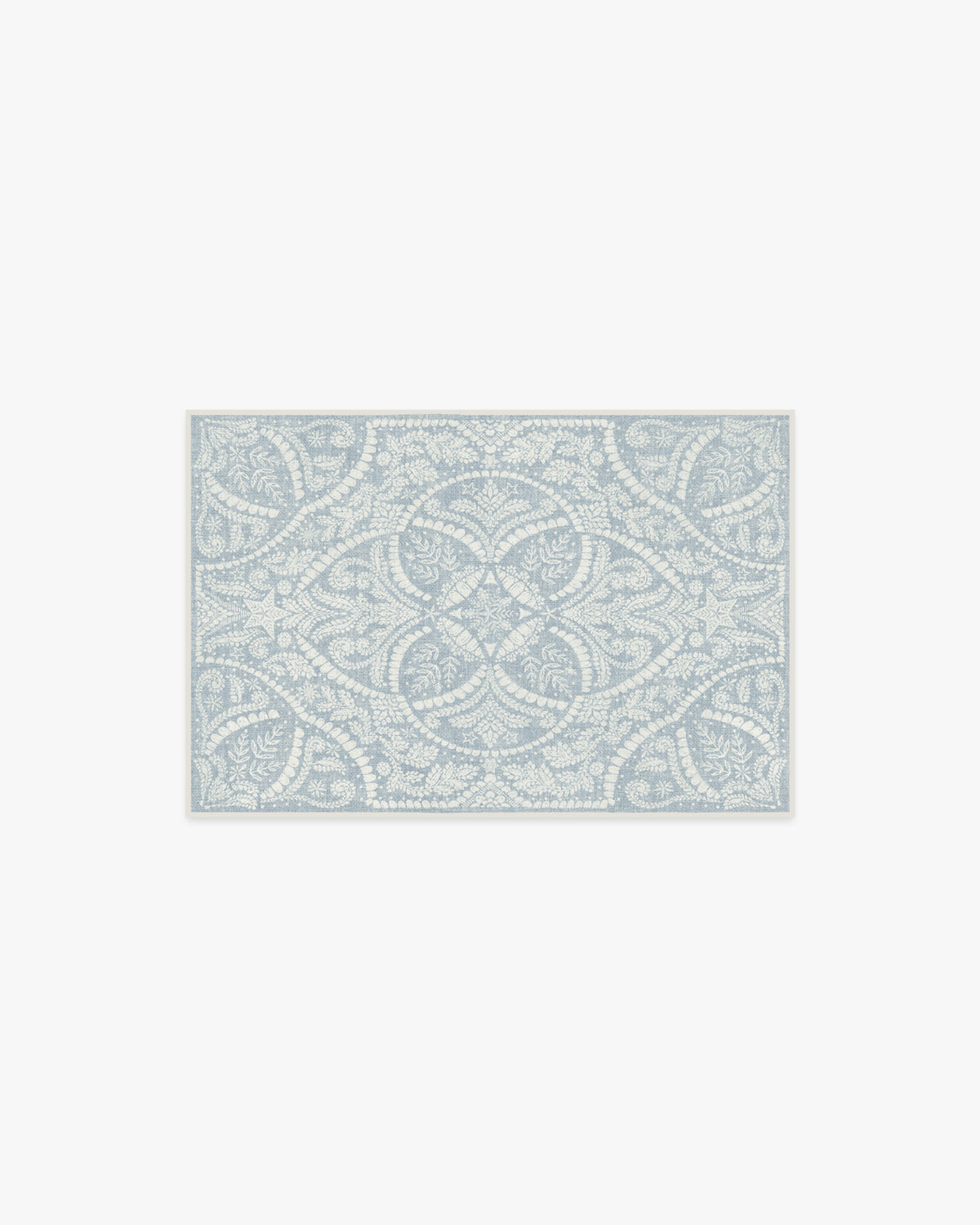 Winter Medallion Dusty Blue Rug