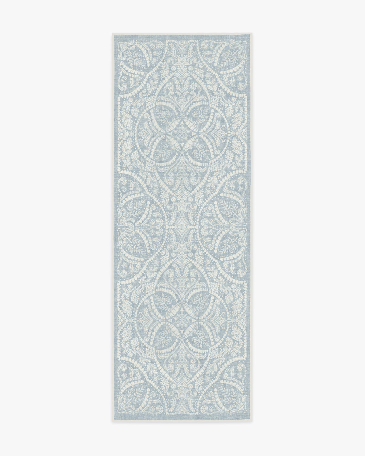 Winter Medallion Dusty Blue Rug
