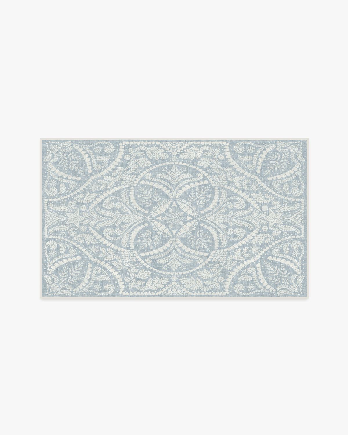 Winter Medallion Dusty Blue Rug