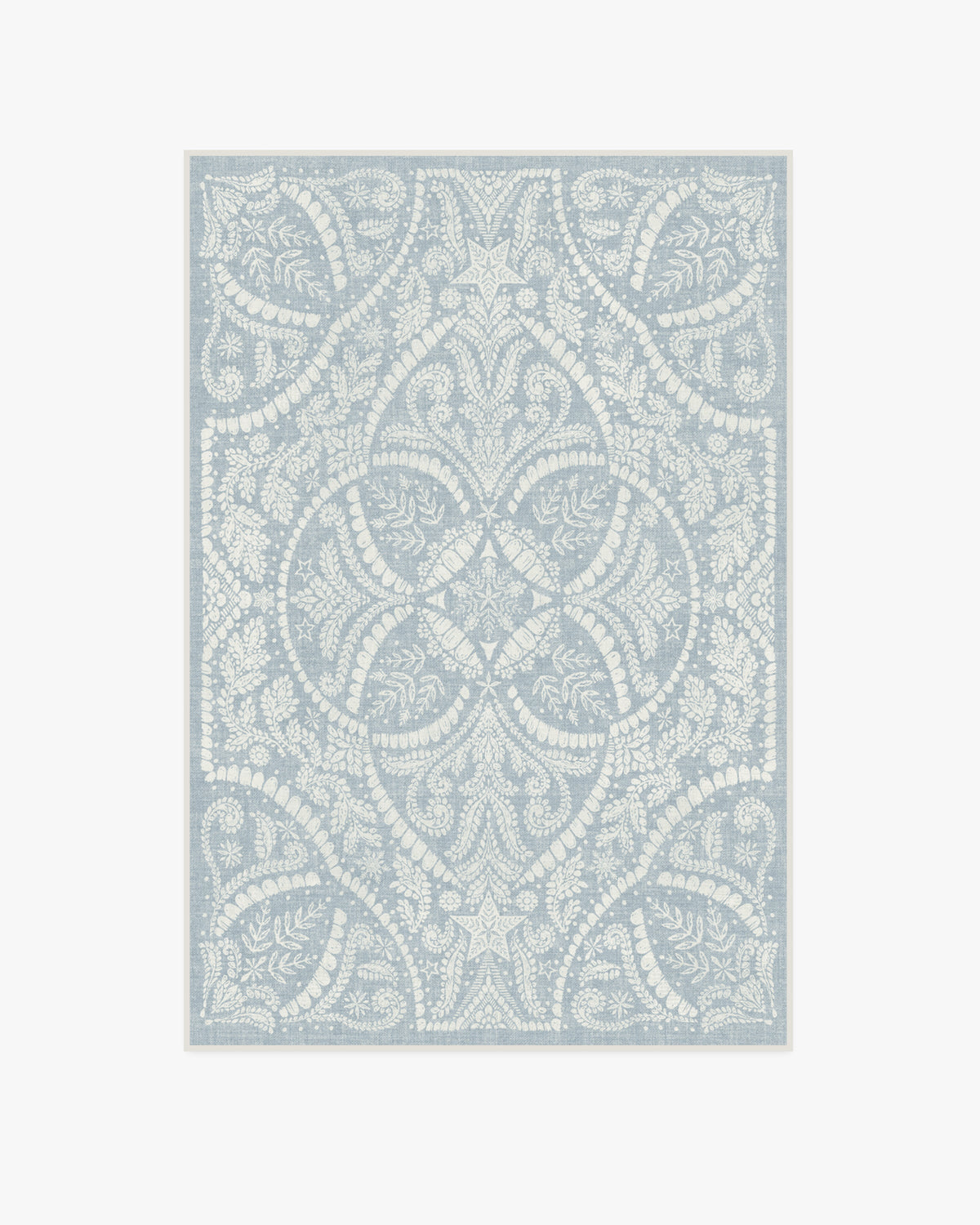 Winter Medallion Dusty Blue Rug