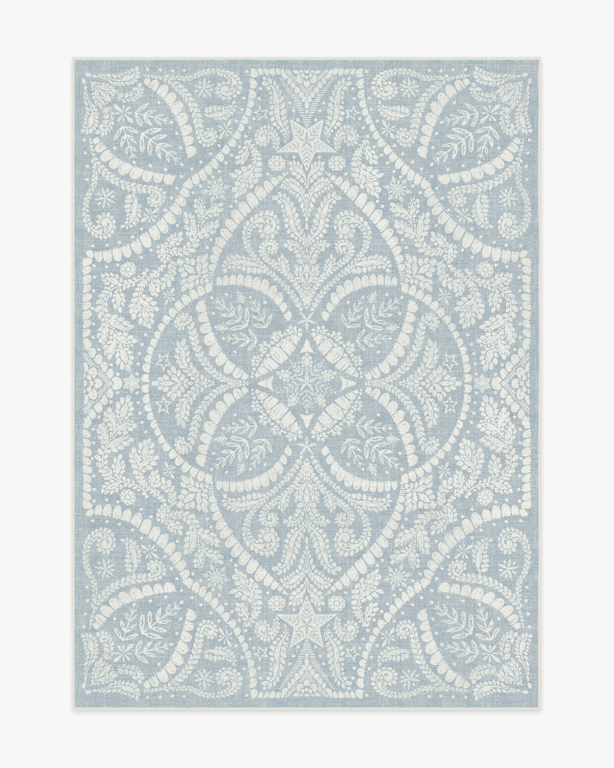 Winter Medallion Dusty Blue Rug