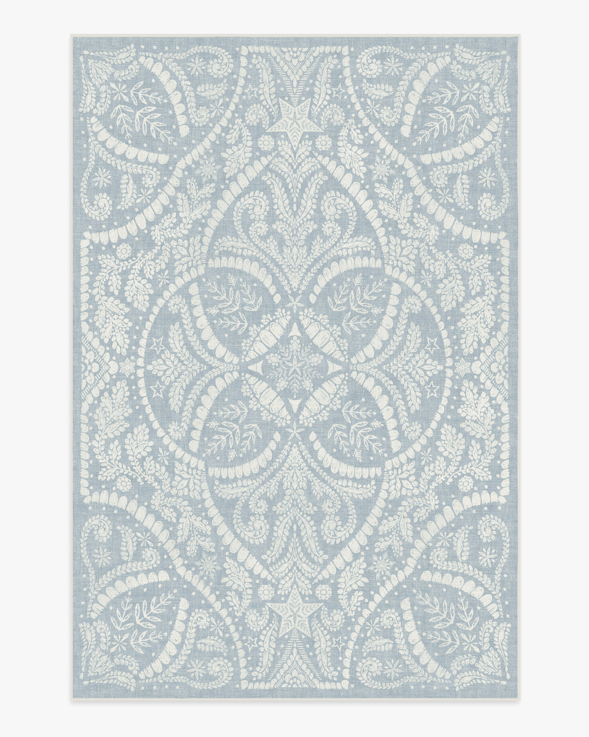 Winter Medallion Dusty Blue Rug