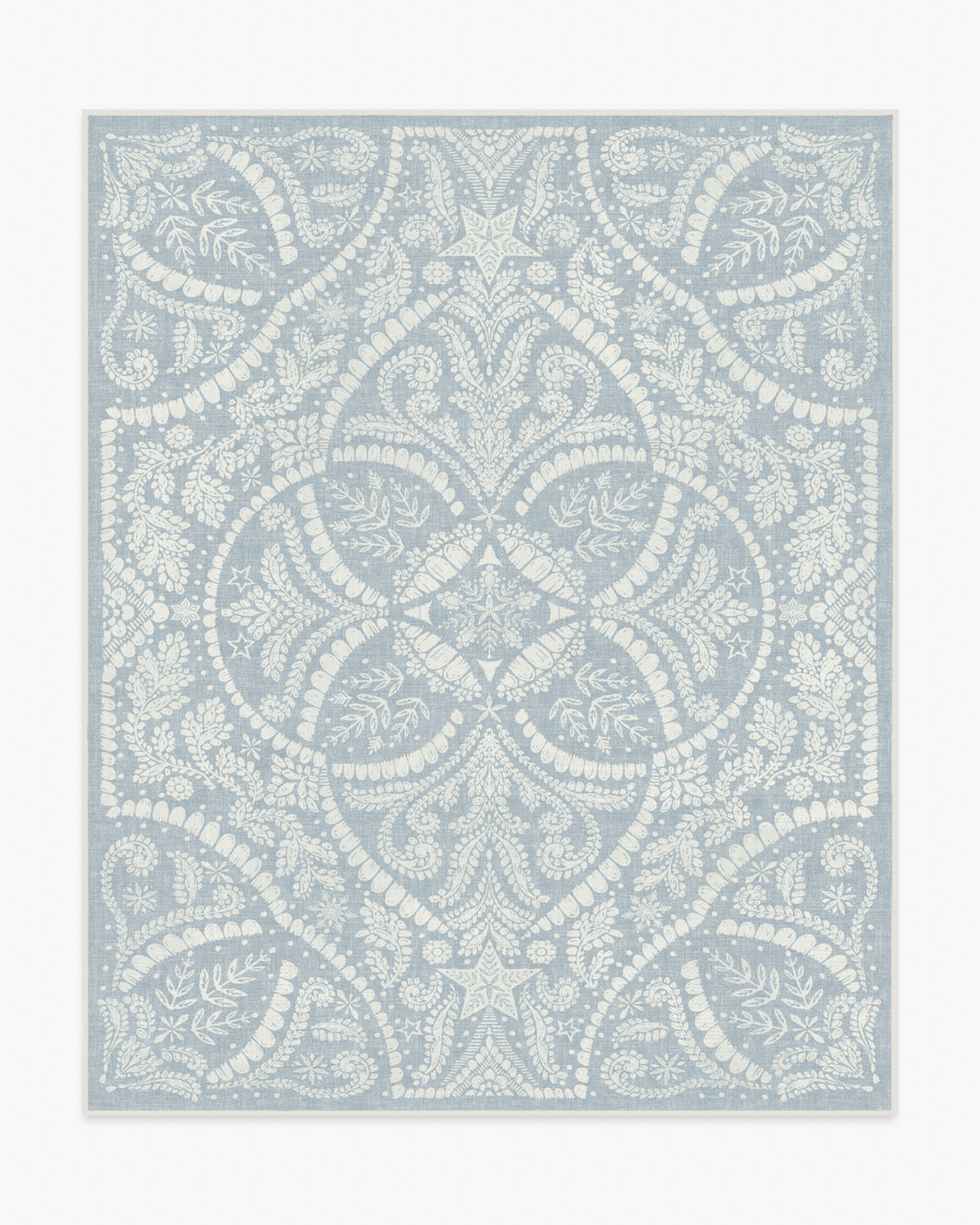Winter Medallion Dusty Blue Rug