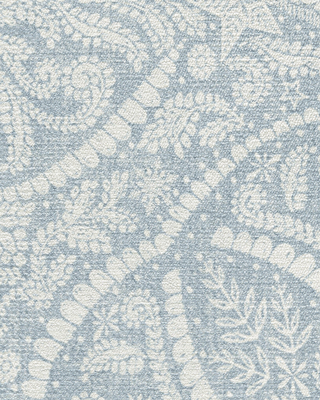 Winter Medallion Dusty Blue Rug