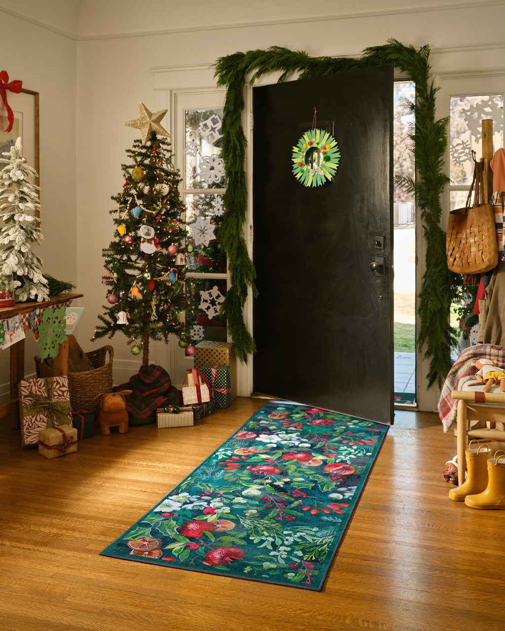 Winterberry Green Flatwoven Rug