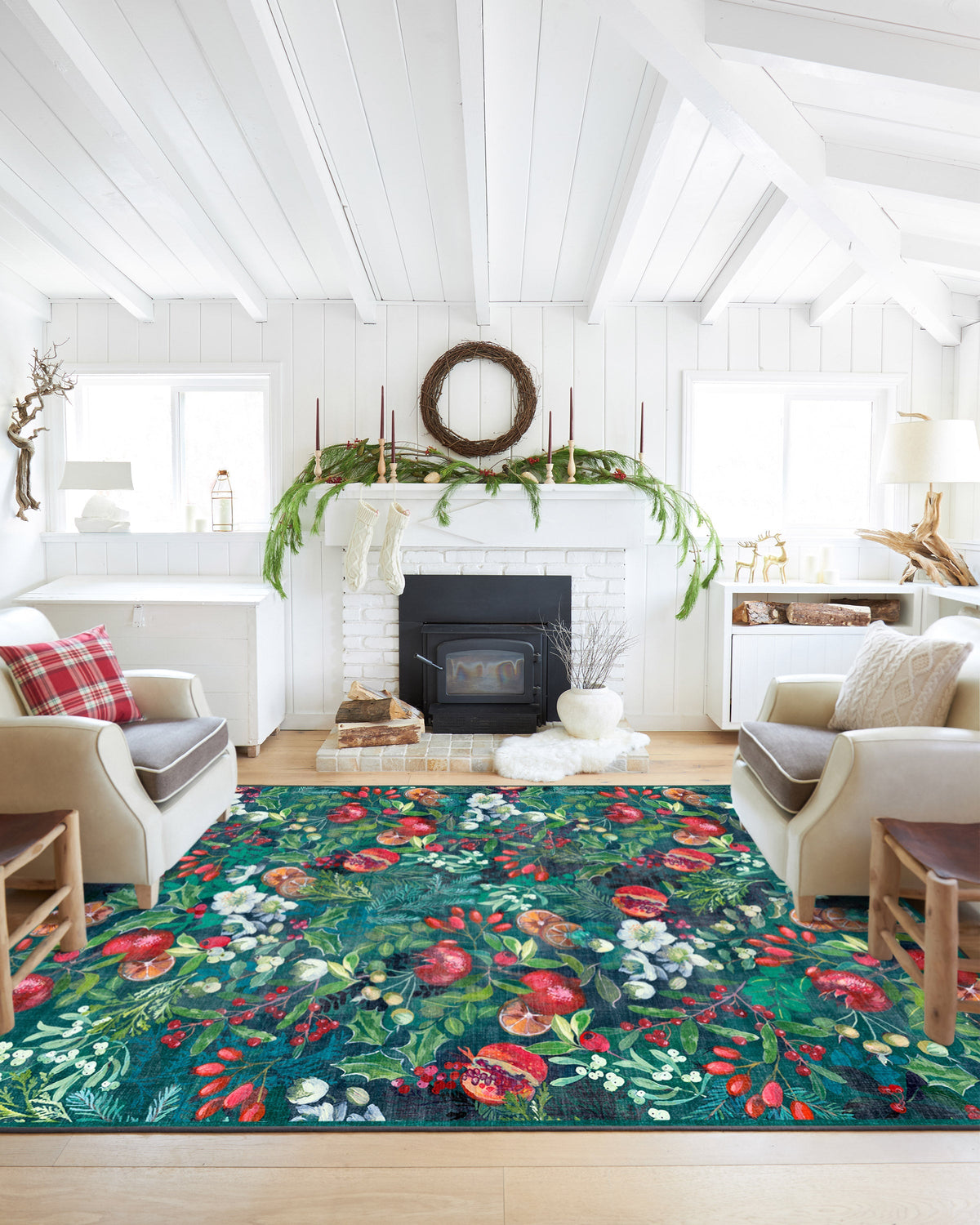 Winterberry Green Flatwoven Rug