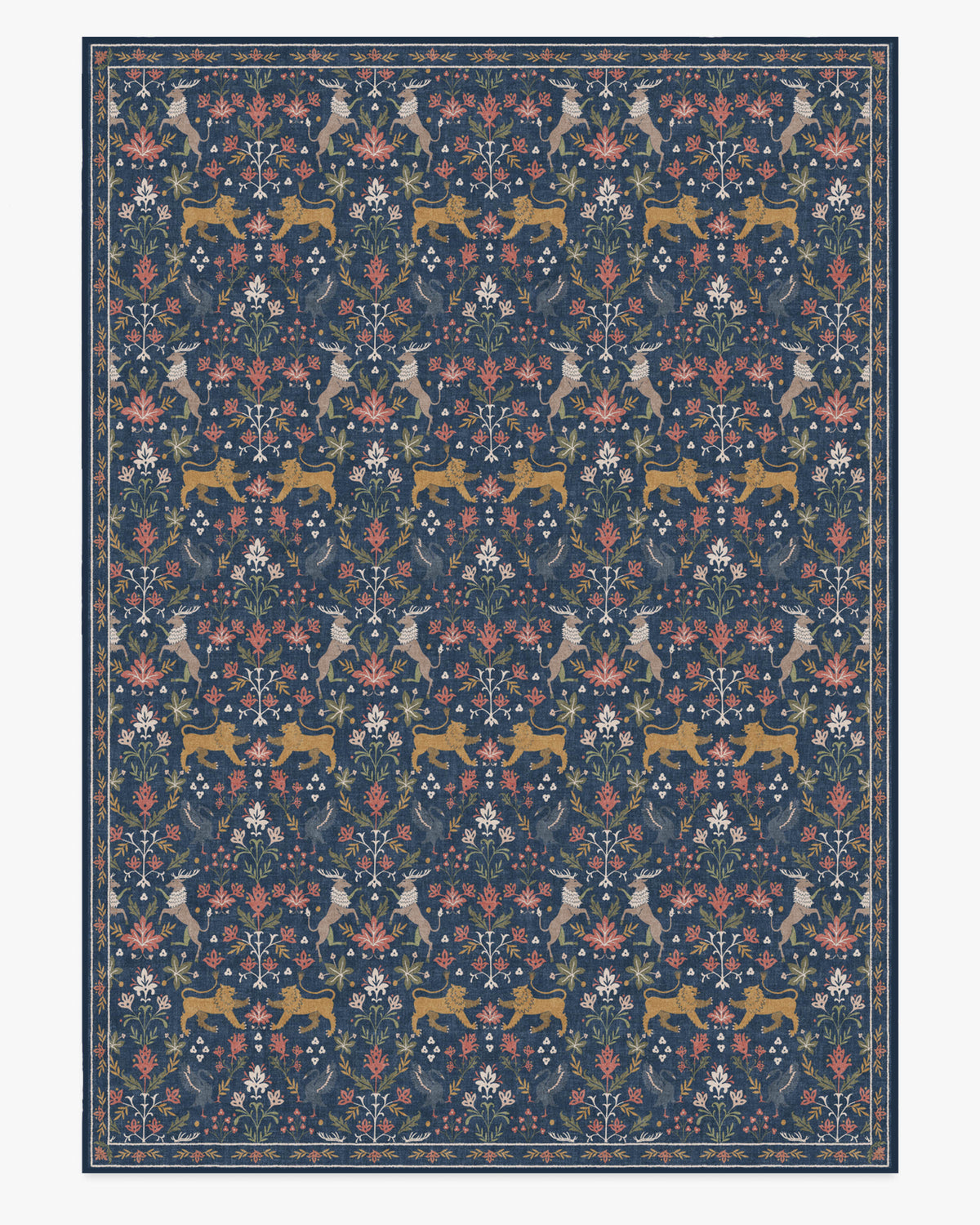 Wintermere Navy Multicolor Flatwoven Rug