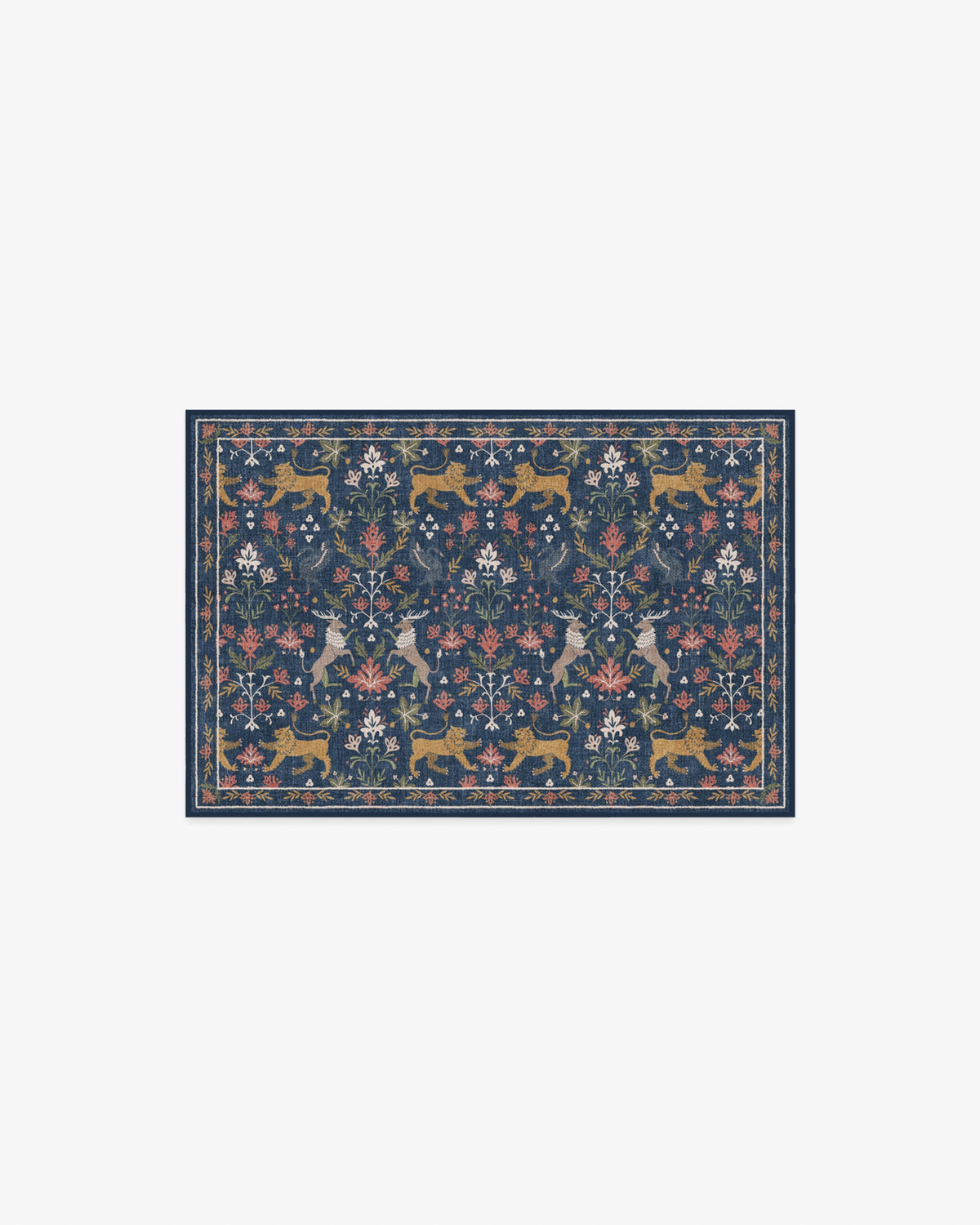 Wintermere Navy Multicolor Flatwoven Rug
