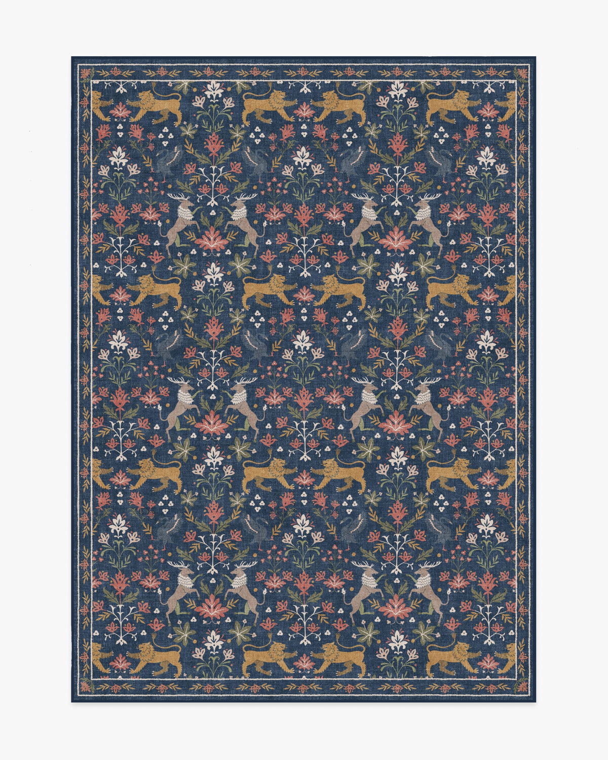 Wintermere Navy Multicolor Flatwoven Rug