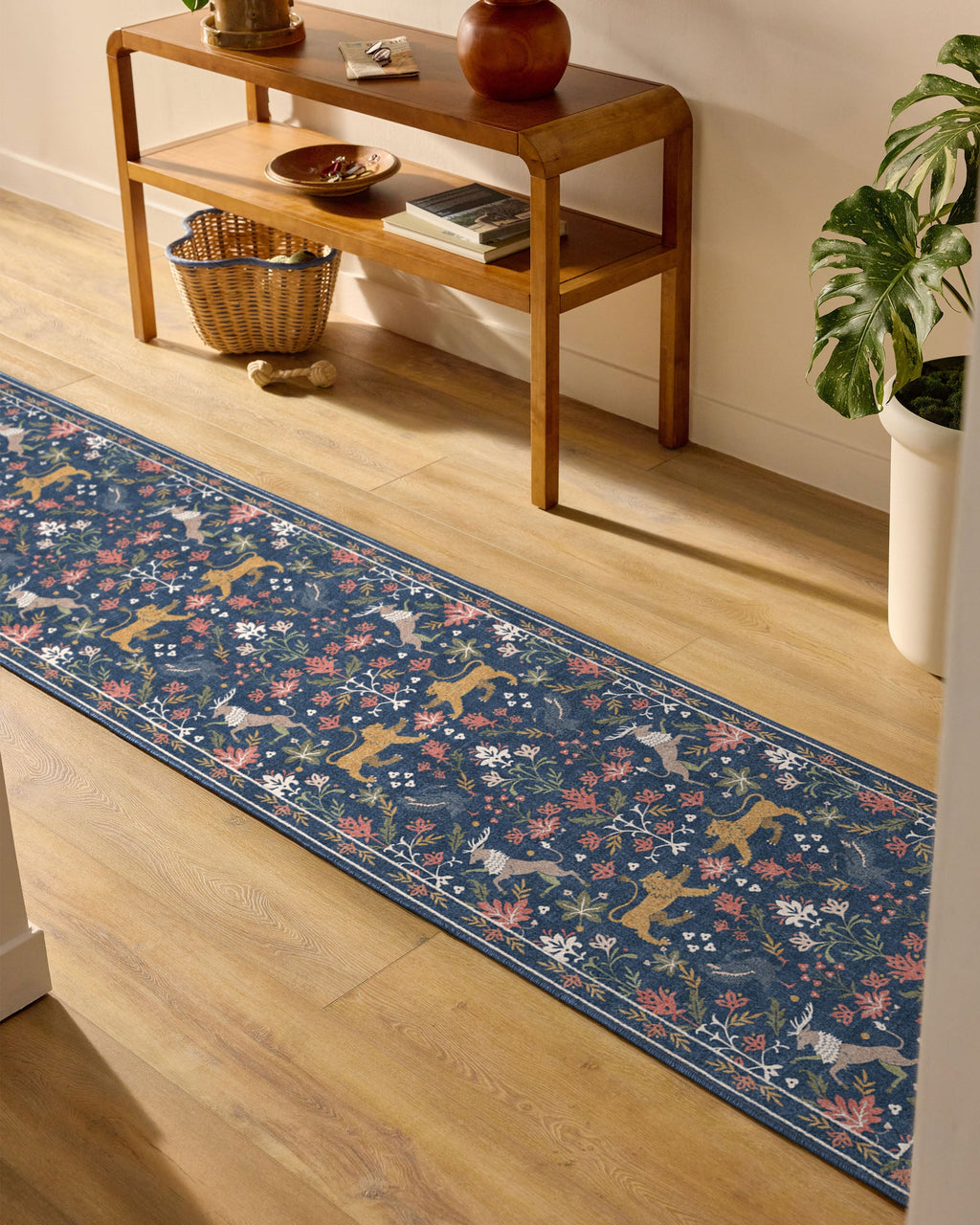 Wintermere Navy Multicolor Flatwoven Rug
