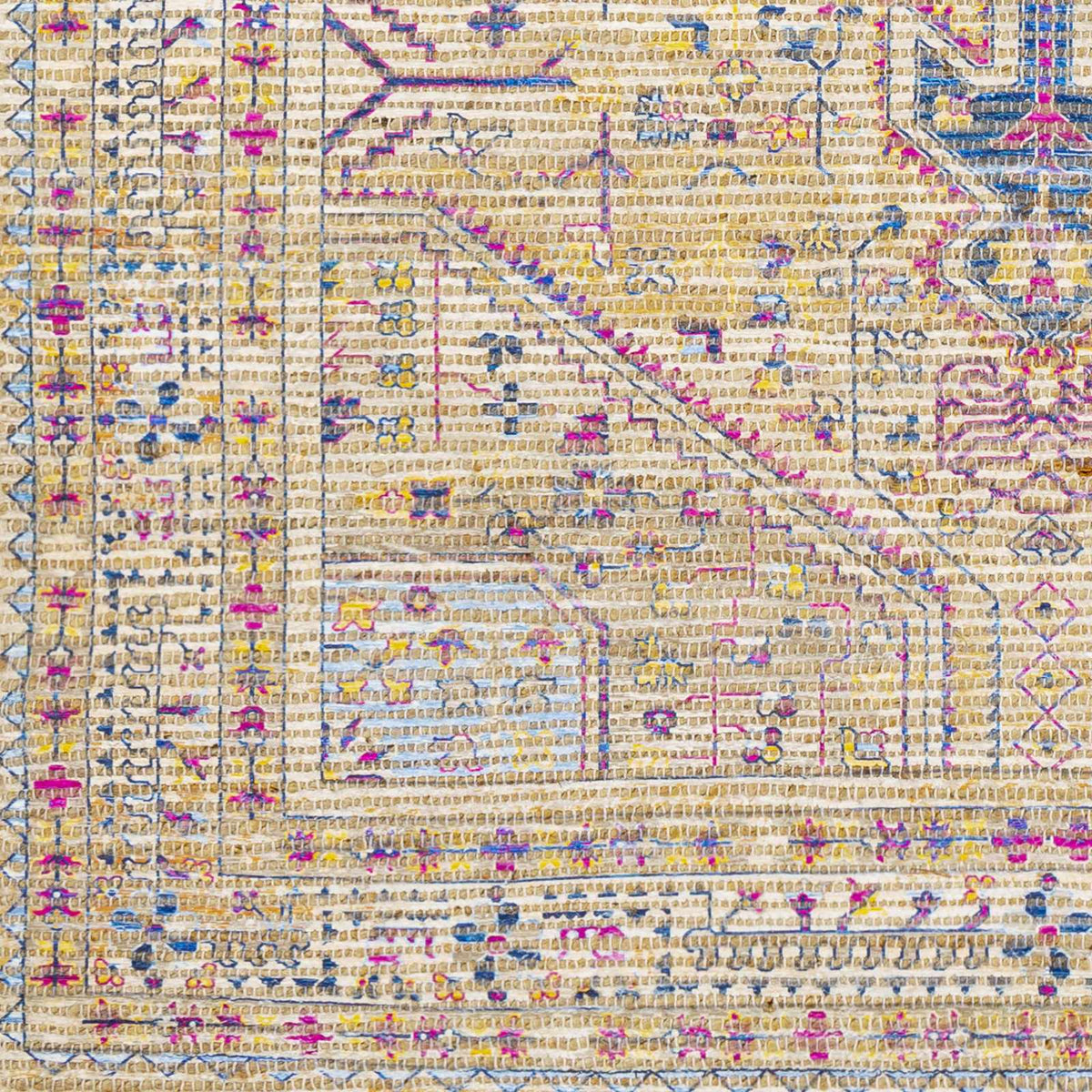 Wallburg Hand Woven Colorful Tassel Rug - Clearance